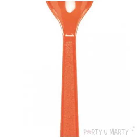 lyzki plastikowe fiesta czerwony amscan 16 8 cm 24 szt