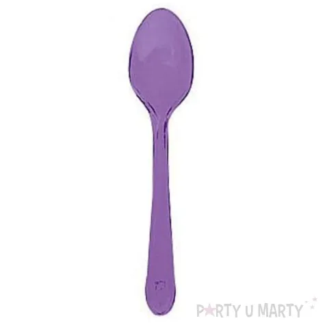 lyzki plastikowe fioletowe transparentne 15 cm 10 szt