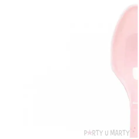 lyzki plastikowe marshmallow rozowy jasny amscan 16 8 cm 24 szt