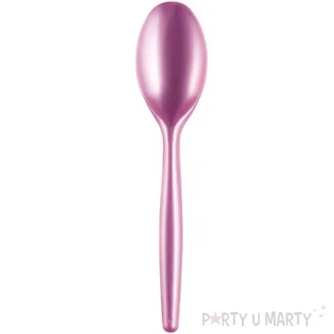 lyzki plastikowe premium goldplast rozowy perlowy 18 5 cm 20 szt