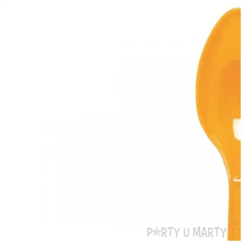 lyzki plastikowe pumpkin pomaranczowy amscan 16 8 cm 24 szt