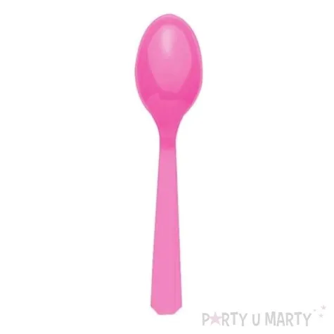 lyzki plastikowe rozowe 15 cm 20 szt