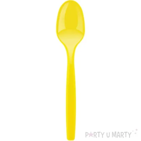 lyzki plastikowe soczyste kolory zolty arpex 10 szt