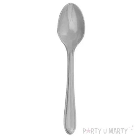 lyzki plastikowe srebrne 15 cm 10 szt