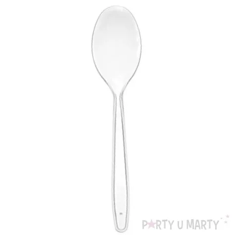 lyzki plastikowe transparentne 18 cm 24 szt