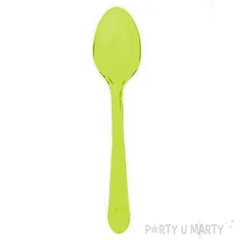 lyzki plastikowe zielone transparentne 15 cm 10 szt