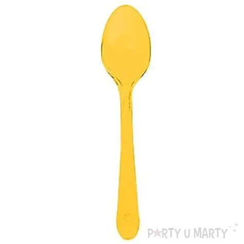 lyzki plastikowe zolte transparentne 15 cm 10 szt