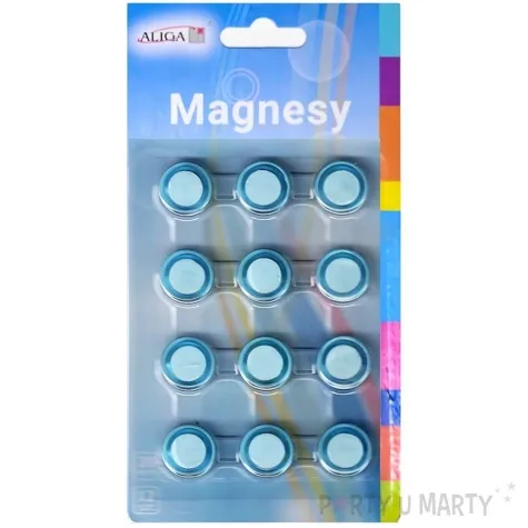 magnesy classic niebieski 20 mm 15 szt