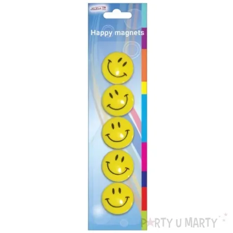 magnesy emoji usmiech zolte titanum 35 mm 5 szt