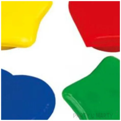 magnesy gwiazdy i serca kolor mix titanum 30 mm 4 szt