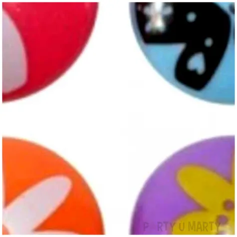 magnesy okragle wiosenne wzorki kolor mix titanum 40 mm 4 szt