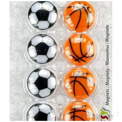 magnesy pilka nozna i koszykowka titanum 29 mm 6 szt