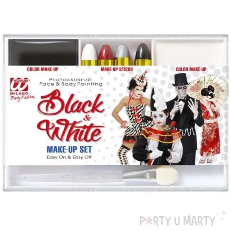make up party black white widmann