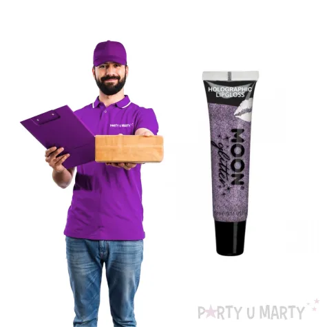 make up party blyszczyk brokat holo fioletowy mooncreations 15ml