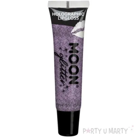 make up party blyszczyk brokat holo fioletowy mooncreations 15ml
