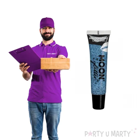 make up party blyszczyk brokat holo niebieski smiffys 15ml