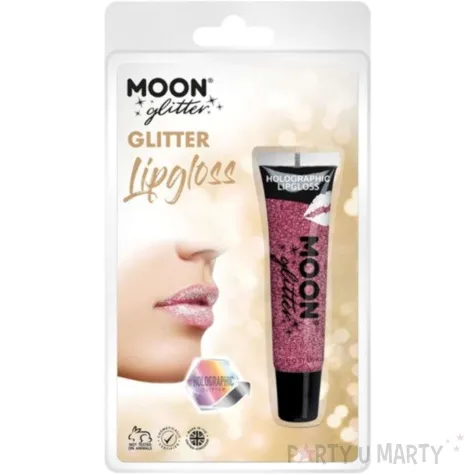 make up party blyszczyk brokat holo rozowy smiffys 15ml