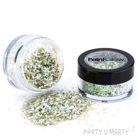 make up party brokat opalizujacy sredni perlowy paint glow