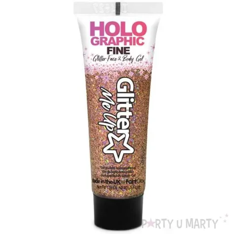make up party brokat w zelu holo rozowo zloty paintglow 12 ml
