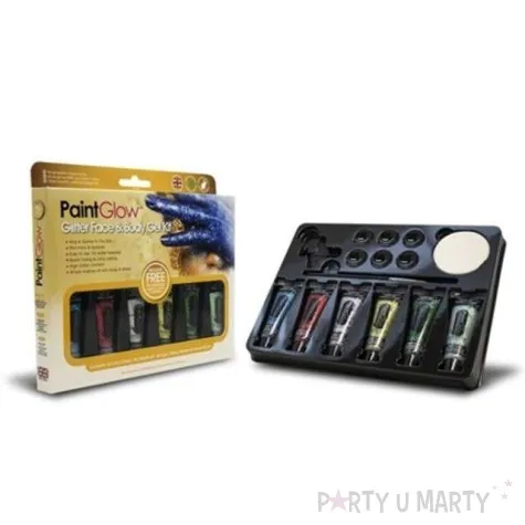 make up party brokat w zelu mix paintglow zestaw