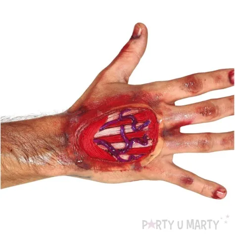 make up party charakteryzacja blizn rana reki guirca