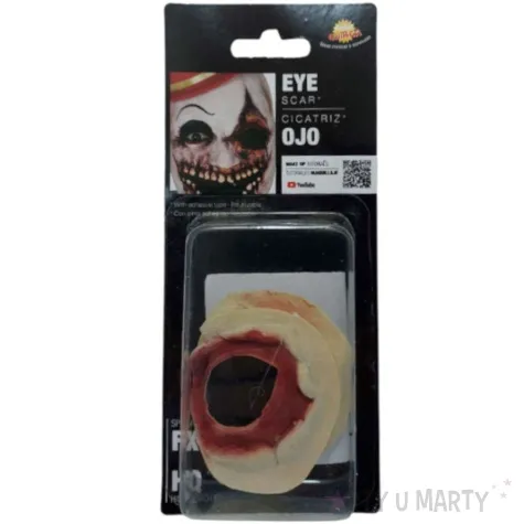 make up party charakteryzacja blizn zakrwawione oczy guirca