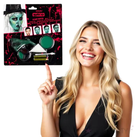 make up party czarownica z dlugim nosem amscan zestaw