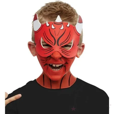 make up party diabelskie farbki z maska czerwony boland zestaw