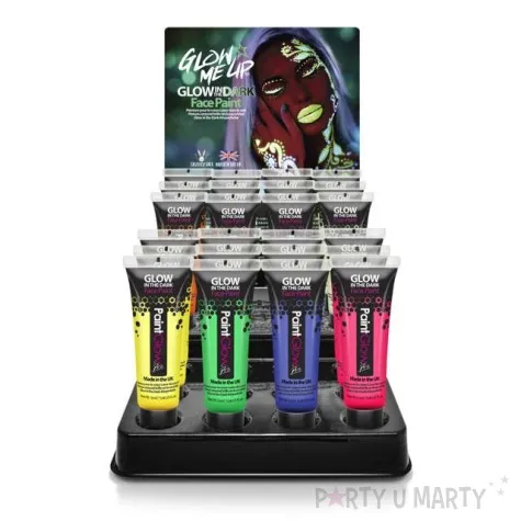 make up party farba do makijazu swiecaca pro bezbarwna paint glow 12 ml