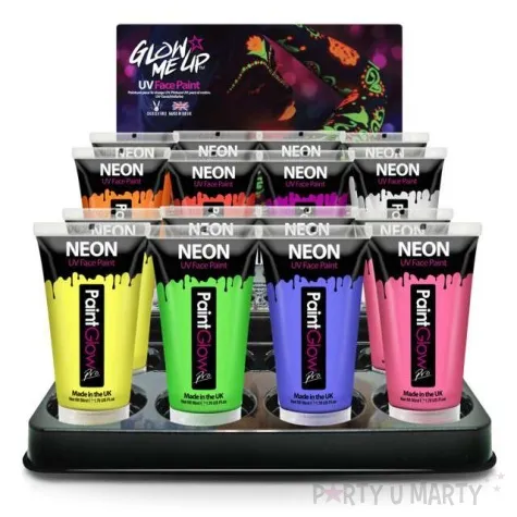 make up party farba do makijazu uv pro fioletowa paint glow 50 ml