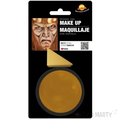 make up party farba do makijazu z gabeczka zlota guirca