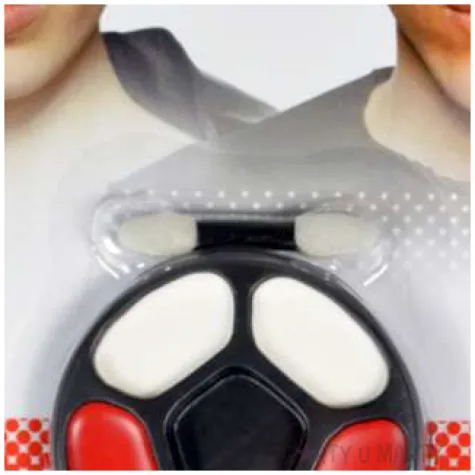 make up party farba do twarzy kibic bialo czerwona arpex 5 czesci