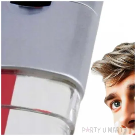 make up party farbka do twarzy w sztyfcie bialo czerwona