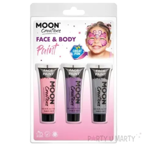 make up party farbki do twarzy eden mix smiffys 3 szt