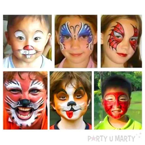 make up party farbki do twarzy facepaints mix czakos 8 kolorow