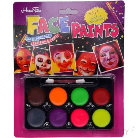 make up party farbki do twarzy facepaints mix czakos 8 kolorow