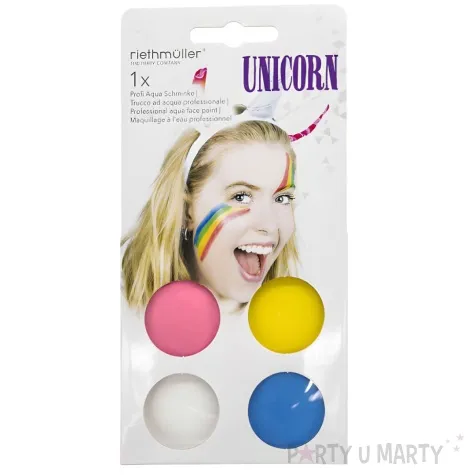 make up party farbki do twarzy jednorozec amscan