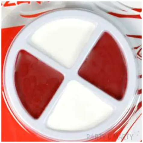 make up party farbki do twarzy kibic bialo czerwone arpex 4 czesci