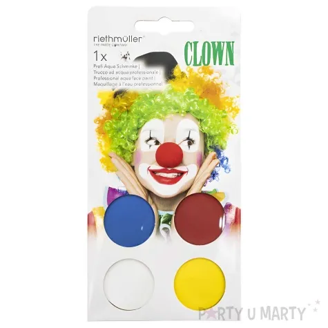 make up party farbki do twarzy klaun amscan