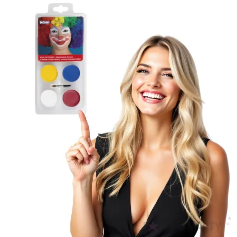 make up party farbki do twarzy klaun boland