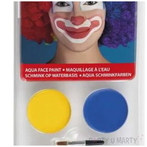 make up party farbki do twarzy klaun boland