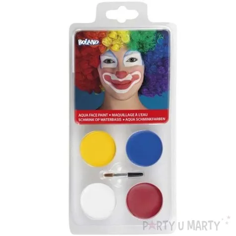 make up party farbki do twarzy klaun boland