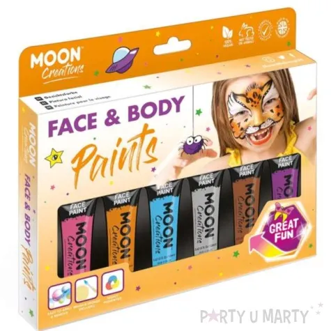 make up party farbki do twarzy safari mix smiffys 6 szt