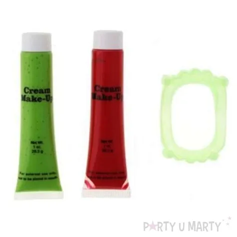 make up party farbki i szczeka wampira