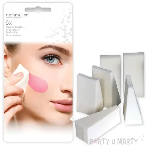 make up party gabki do makijazu amscan 6 szt