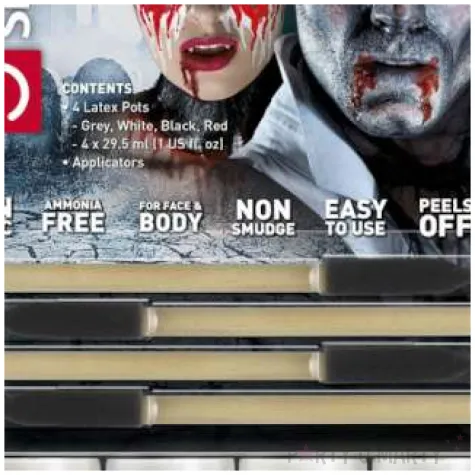 make up party halloween demoniczny wampir smiffys zestaw