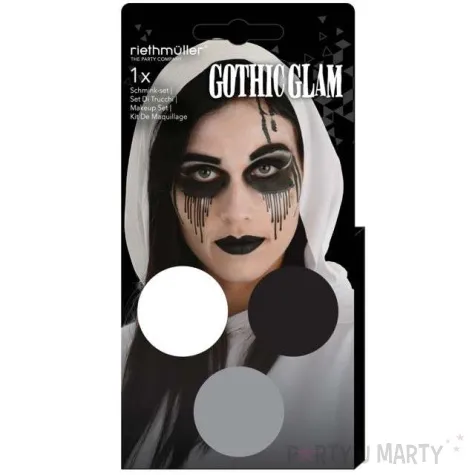 make up party halloween gotycki zestaw mix amscan 3 kolory