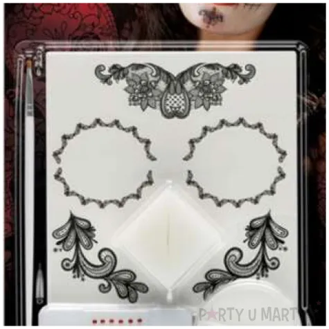 make up party halloween meksykanska dama smierci smiffys zestaw