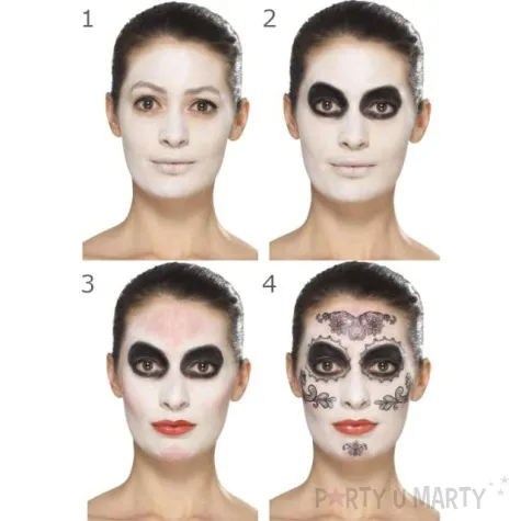 make up party halloween meksykanska dama smierci smiffys zestaw