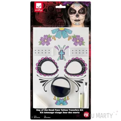 make up party halloween meksykanska smierc smiffys